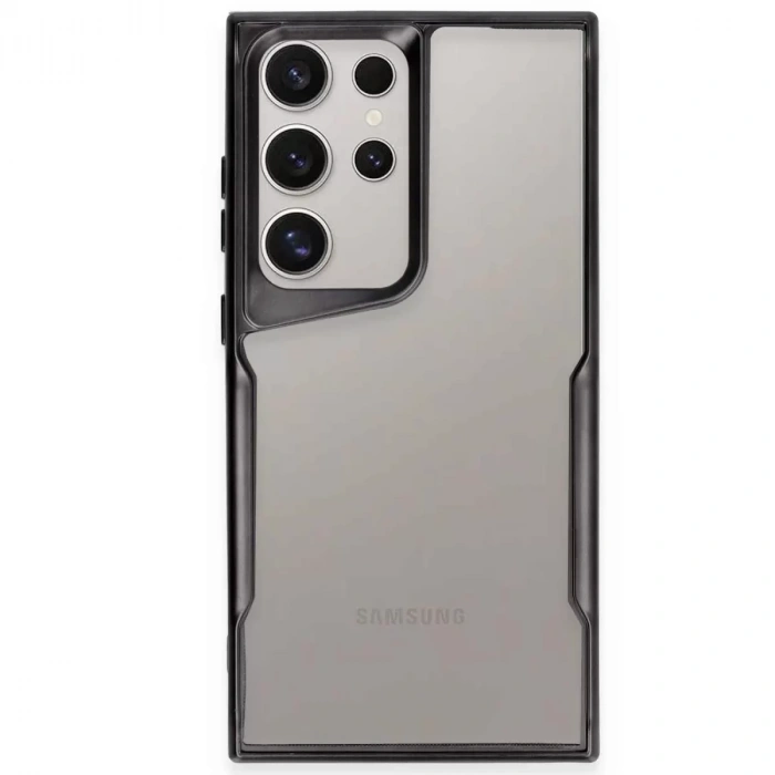 Samsung Galaxy S24 Ultra Kılıf Boyi Silikon Kapak - Siyah