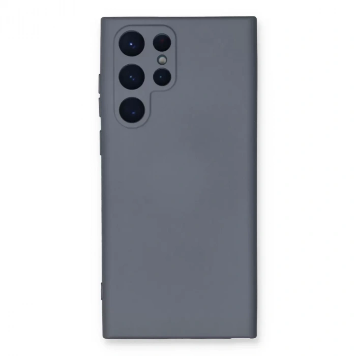Samsung Galaxy S24 Ultra Kılıf Nano İçi Kadife Silikon - Gri