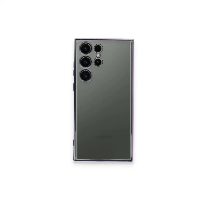 Samsung Galaxy S24 Ultra Kılıf Razer Lensli Silikon - Siyah