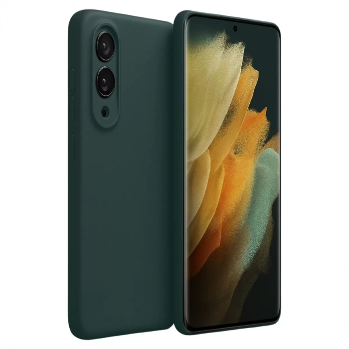 Samsung Galaxy S25 Edge First Silikon - Koyu Yeşil