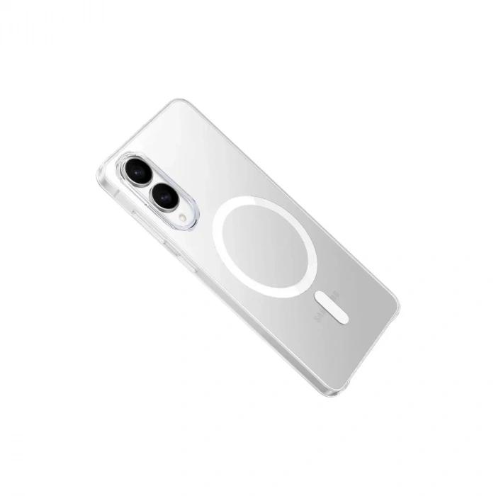 Samsung Galaxy S25 Edge Kılıf Pc Zara Magsafe Şeffaf Kılıf - Şeffaf