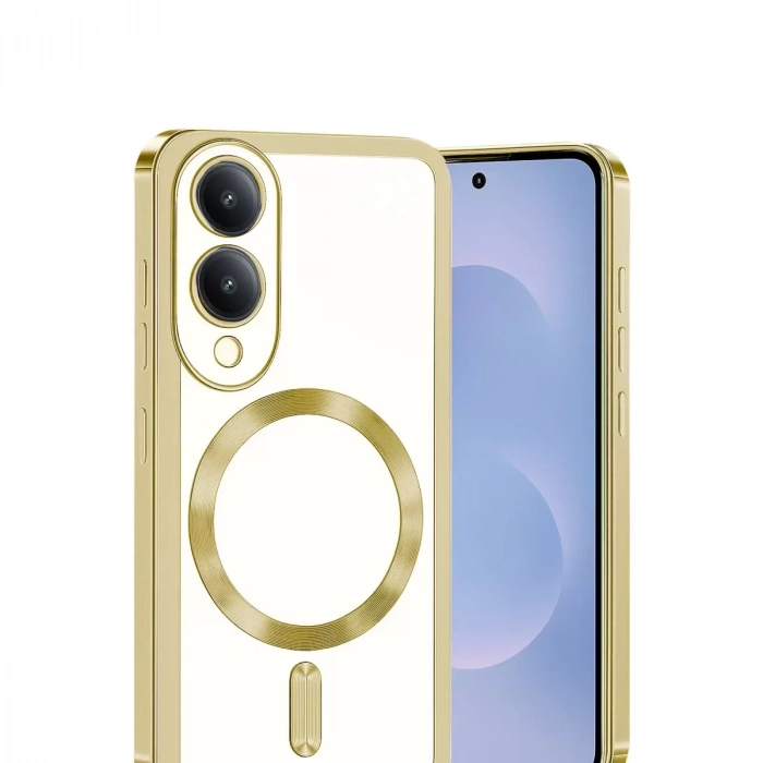 Samsung Galaxy S25 Edge Kross Magneticsafe Kapak - Gold