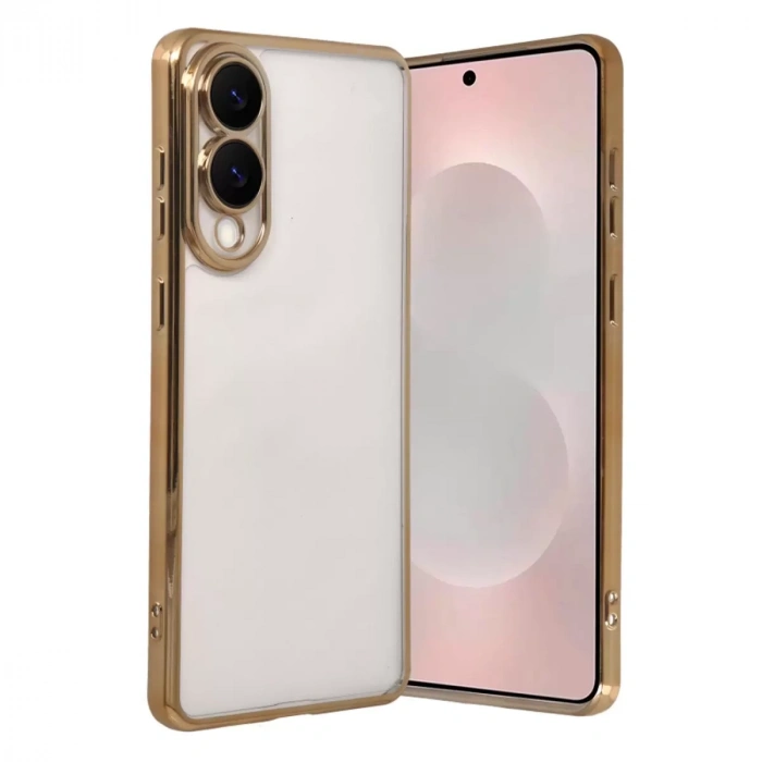 Samsung Galaxy S25 Edge Razer Lensli Silikon - Gold