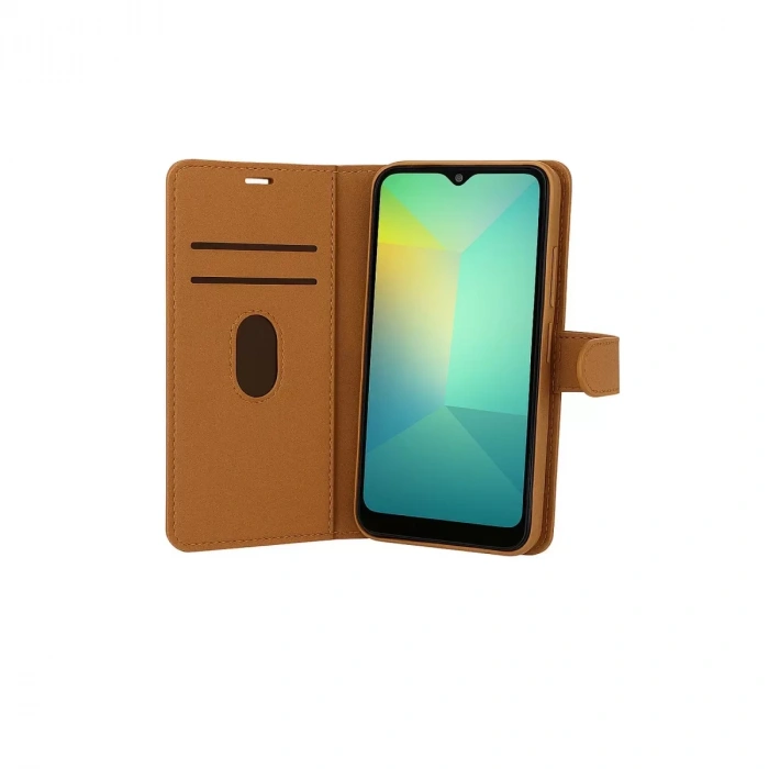 Samsung Galaxy S25 Fe Trend S Plus Kapaklı Kılıf - Taba