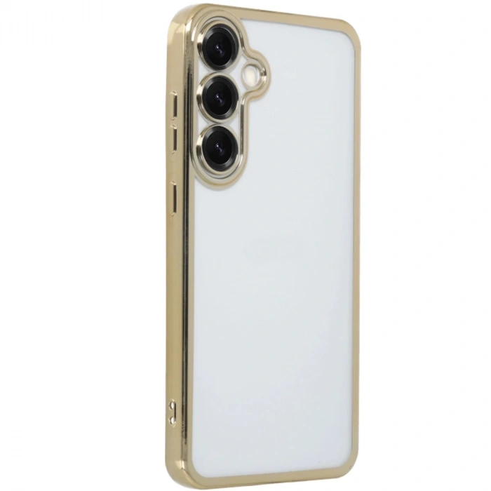 Samsung Galaxy S25 Kılıf Razer Lensli Silikon - Gold