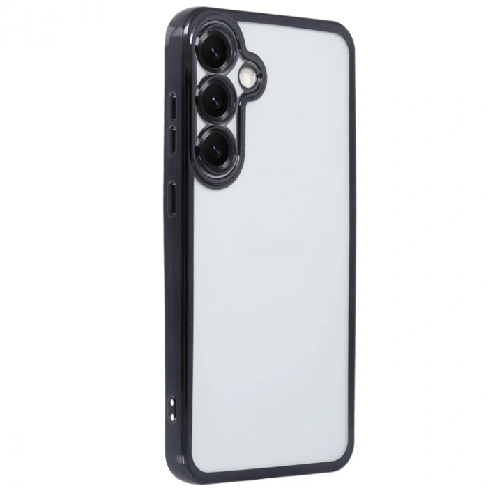 Samsung Galaxy S25 Kılıf Razer Lensli Silikon - Siyah