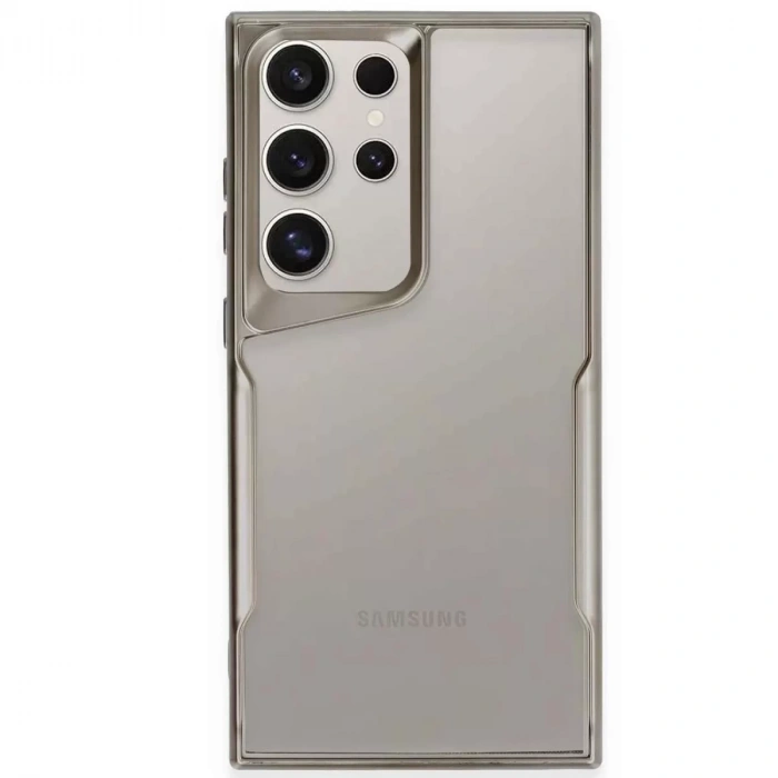 Samsung Galaxy S25 Ultra Kılıf Boyi Silikon Kapak - Titan Gri