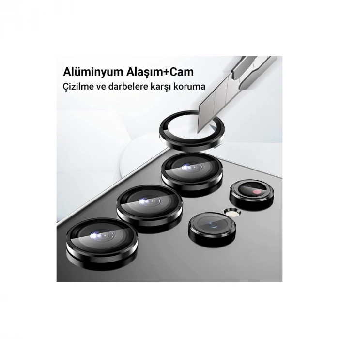 Samsung Galaxy Z Fold 5 Valdez Metal Kamera Lens - Krem