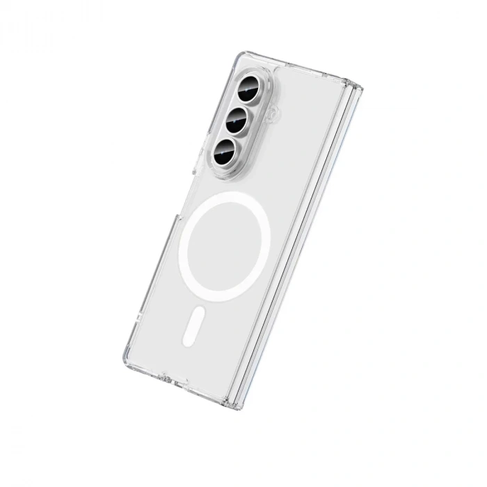 Samsung Galaxy Z Fold 7 Kılıf Magneticsafe Şeffaf Silikon - Şeffaf