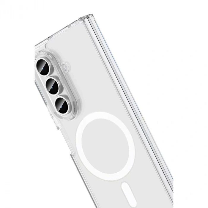 Samsung Galaxy Z Fold 7 Kılıf Magneticsafe Şeffaf Silikon - Şeffaf