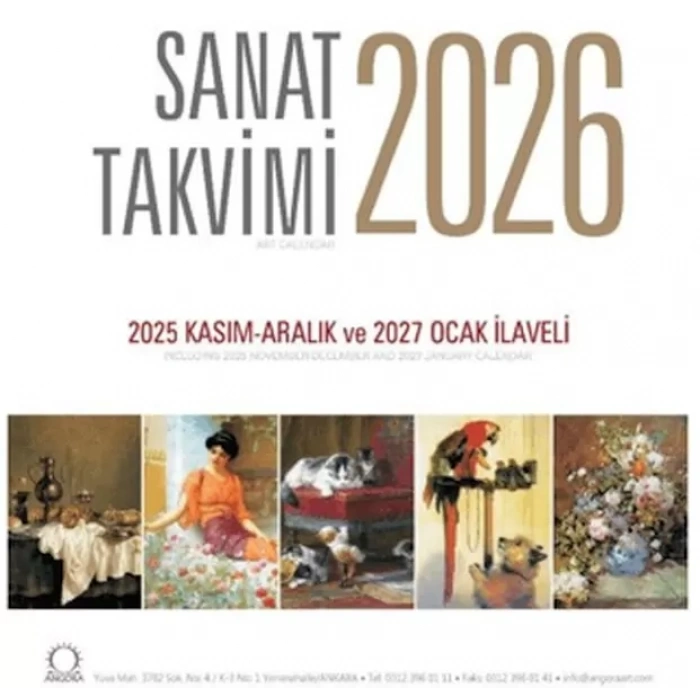 Sanat Takvimi 2026 Duvar Takvimi