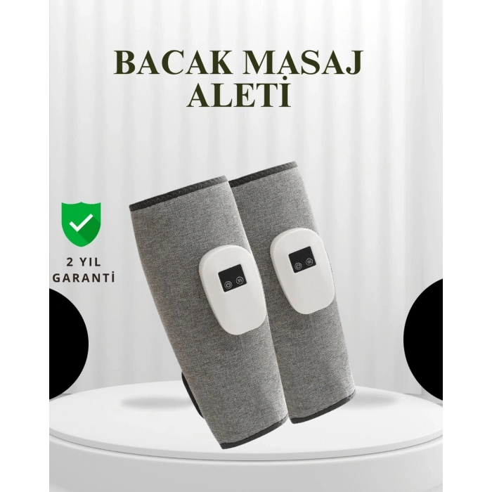 Şarjlı Isıtmalı Baldır Masaj Aleti – 3 Hava Basınçlı Titreşimli ve Akıllı Zamanlayıcılı