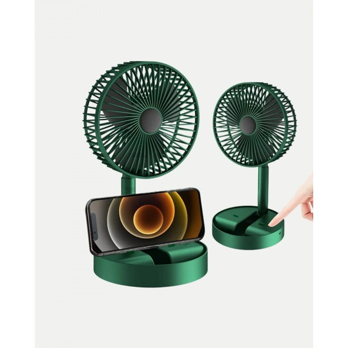 Şarjlı Mini Fan Katlanabilir 3 Hız Ayarlı Taşınabilir Tasarımlı