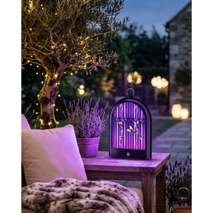 Şarjlı UV Böcek Öldürücü Lamba Balkon ve Bahçe İçin Uygun