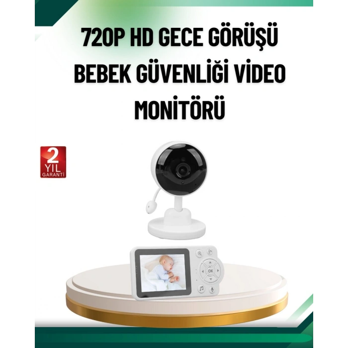 Sesli ve Görüntülü Bebek Kamerası Sıcaklık Takipli