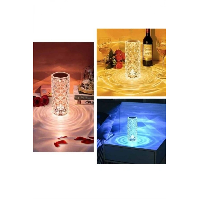 Sevgililer Günü İçin Hediye Kristal Lamba Sevgiliye Hediye USB Şarjlı Gece Lambası