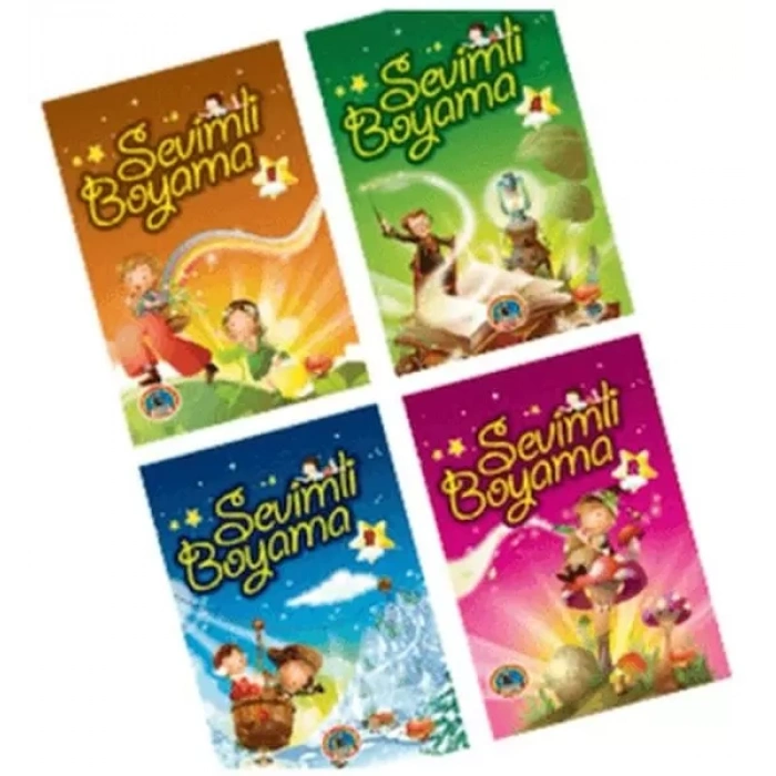 Sevimli Boyama (4  Takım)