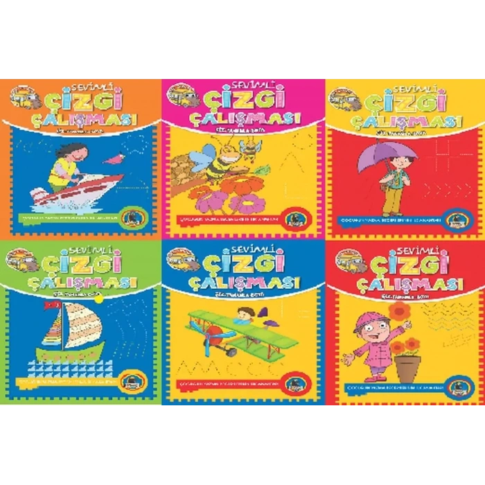 Sevimli Çizgi Çalışması (6  Set)