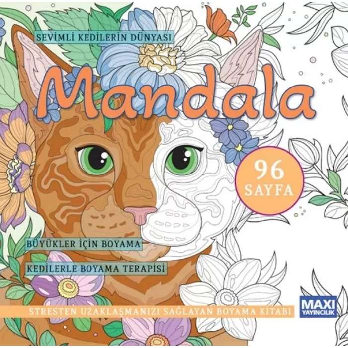 Sevimli Kedilerin Dünyası Mandala