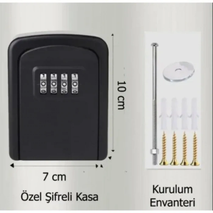 Şifreli Anahtar ve Eşya Saklama Güvenlik Kasası