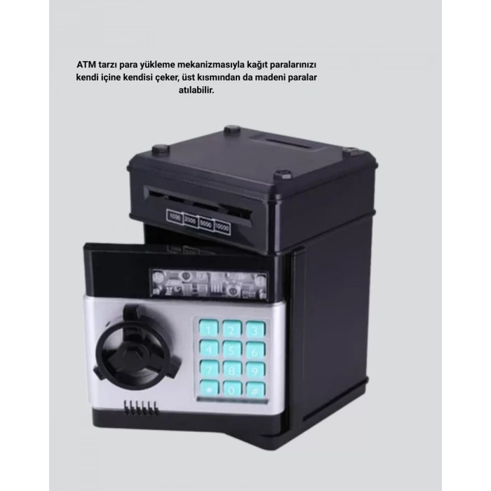Şifreli ATM Kasa Görünümlü Para Biriktirme Kumbarası