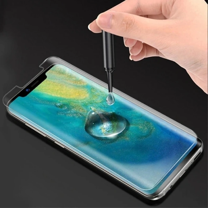 SM Galaxy S21 Full Uv Liquid+uv Işık 3DKırılmaz Cam Ekran Koruyucu-(5775)
