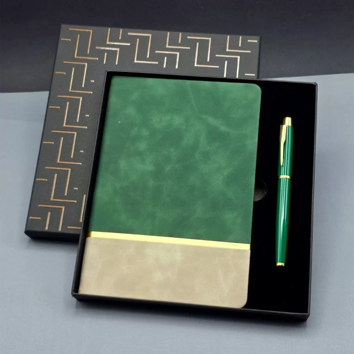 Soft Tarihsiz Deri Defter Kalem