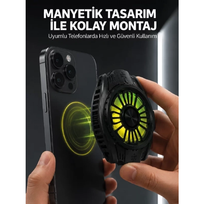 Soğutma Teknolojili RGB Işıklı Telefon Soğutucu