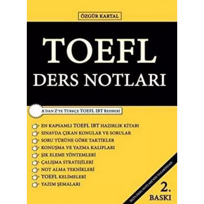 Sokak ları Yayınları TOEFL Ders Notları
