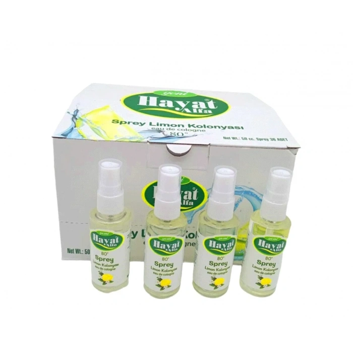 Sprey Kolonya - 50 ml - Limon Kolonyası - 80°