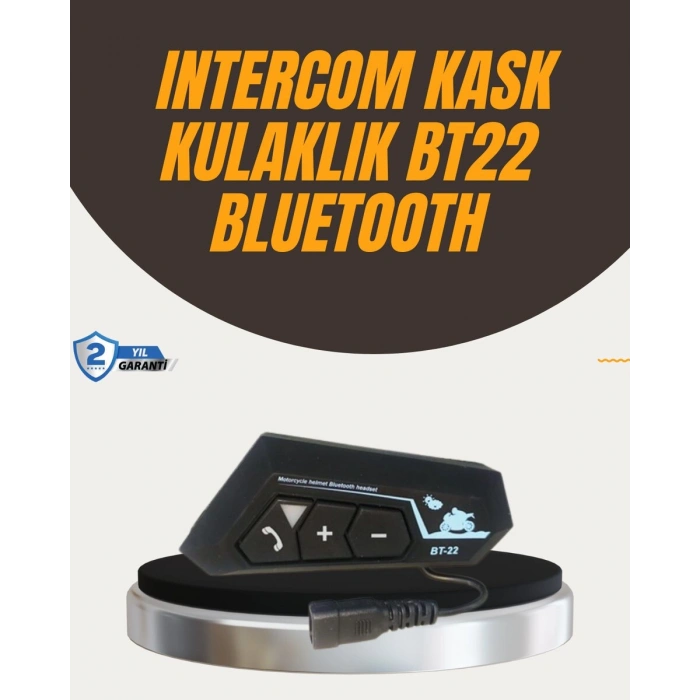 Su Geçirmez BT22 Bluetooth Kask Kulaklığı GPS ve Müzik Uyumlu