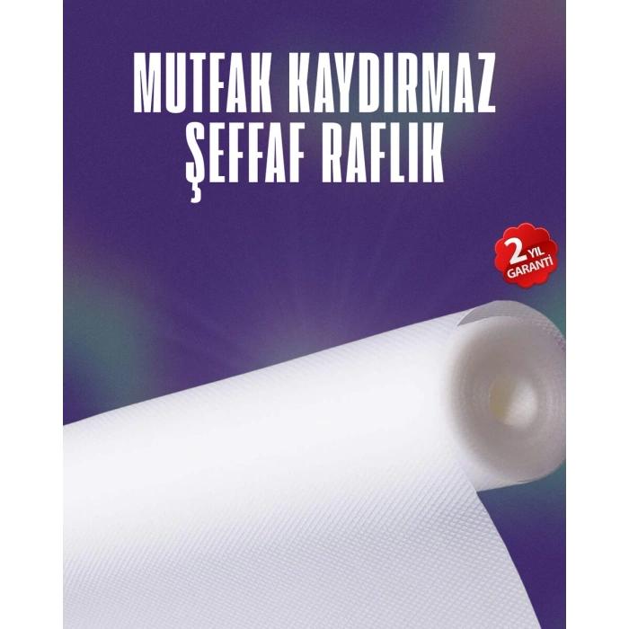 Su geçirmez kaydırmaz raflık ve çekmece astarı 3 metre