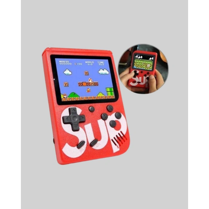 SUP Retro El Konsolu – 500 Oyun 2 Oyunculu 3 İnç Ekran Taşınabilir Şarjlı Atari