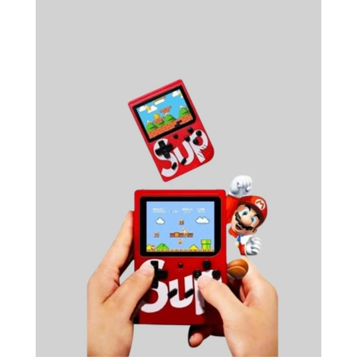 SUP Retro El Konsolu – 500 Oyun 2 Oyunculu 3 İnç Ekran Taşınabilir Şarjlı Atari
