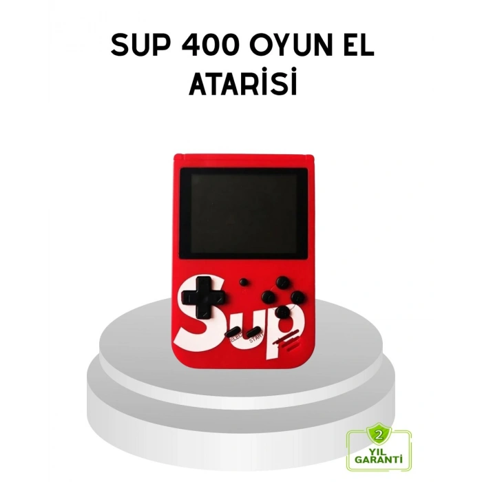 SUP Retro El Konsolu – 500 Oyun TV Bağlantılı 3 İnç Ekranlı Şarjlı Mini Atari