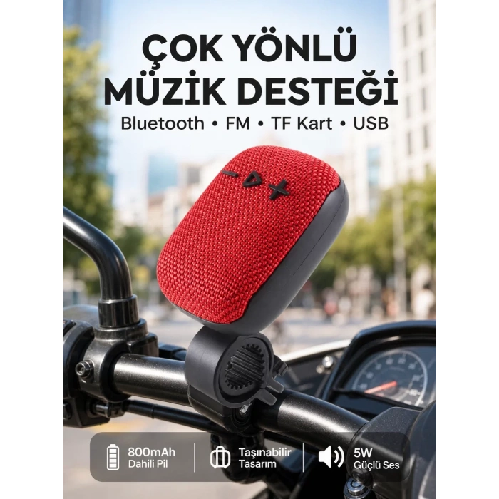 Taşınabilir Bluetooth Hoparlör 800mAh Uzun Pil Ömrü