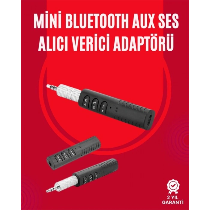 Taşınabilir Bluetooth Ses Alıcısı | 30 Dk Şarj 4 Saat Kullanım Geri Klipsli