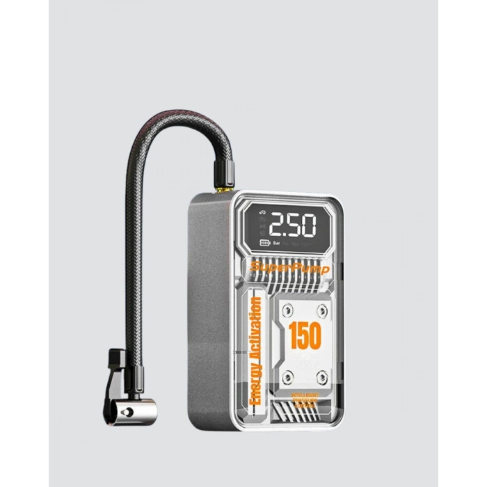 Taşınabilir Kablosuz Hava Pompası – 150 PSI Güçlü Basınç ve 6000mAh Şarjlı