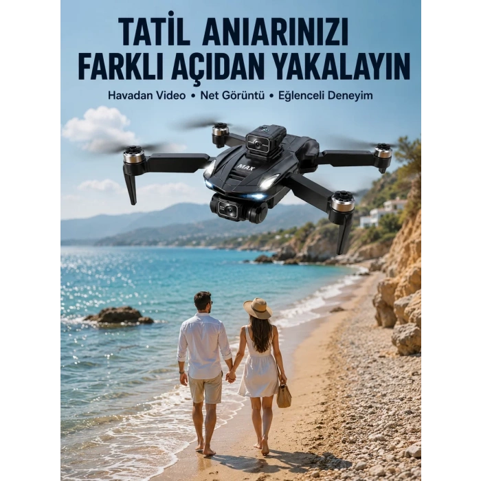 Taşınabilir Katlanabilir Drone ile Açık Alanlarda Keyifli Uçuş Deneyimi
