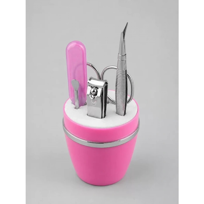 Taşınabilir Manikür Seti Pembe Tırnak Bakım ve Kişisel Bakım Kiti