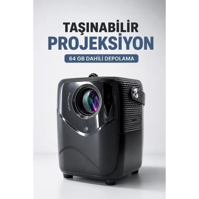 Taşınabilir Projeksiyon 64 GB Dahili Depolama