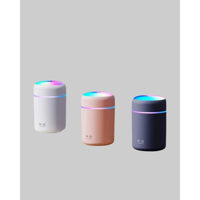 Taşınabilir USB Mini Nemlendirici – LED Aydınlatmalı Çift Püskürtme Modu