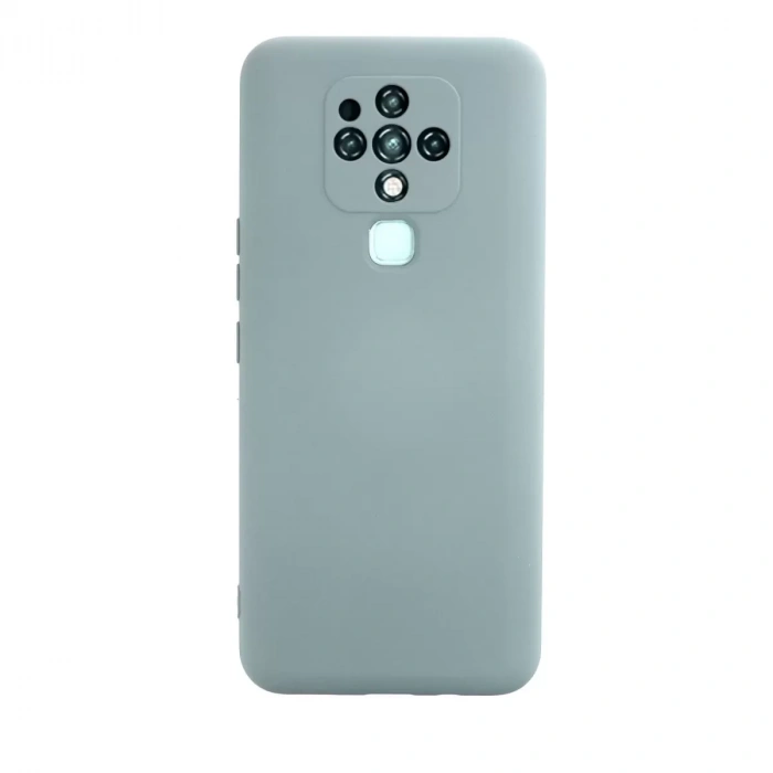 Tecno Camon 16 Kılıf Nano İçi Kadife Silikon - Buz Mavisi