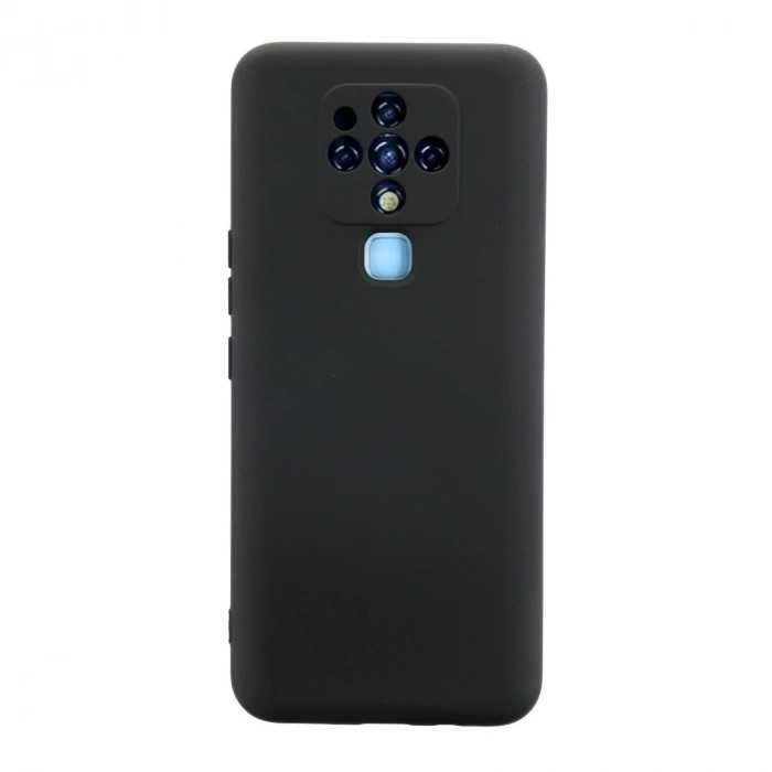 Tecno Camon 16 Kılıf Nano İçi Kadife Silikon - Siyah