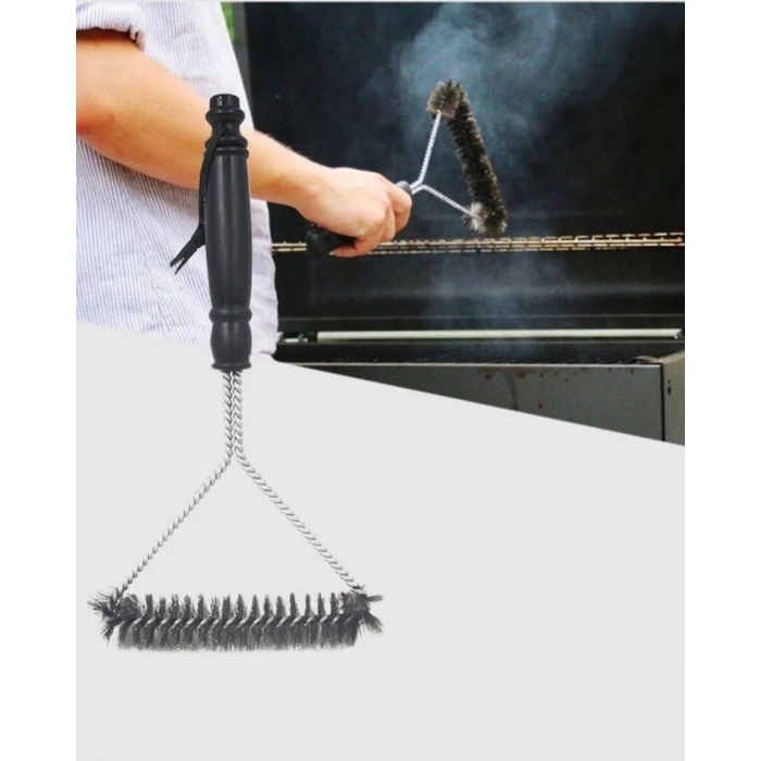 Tel Izgara Temizleme Fırçası BBQ Sonrası Kolay Temizlik