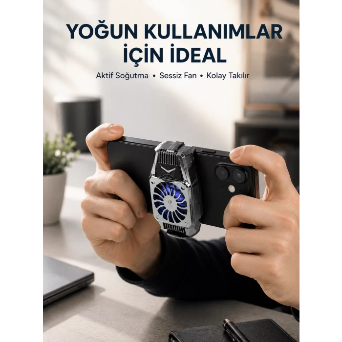Telefon Isınmasını Azaltan Aktif Fanlı Soğutucu Sistemi