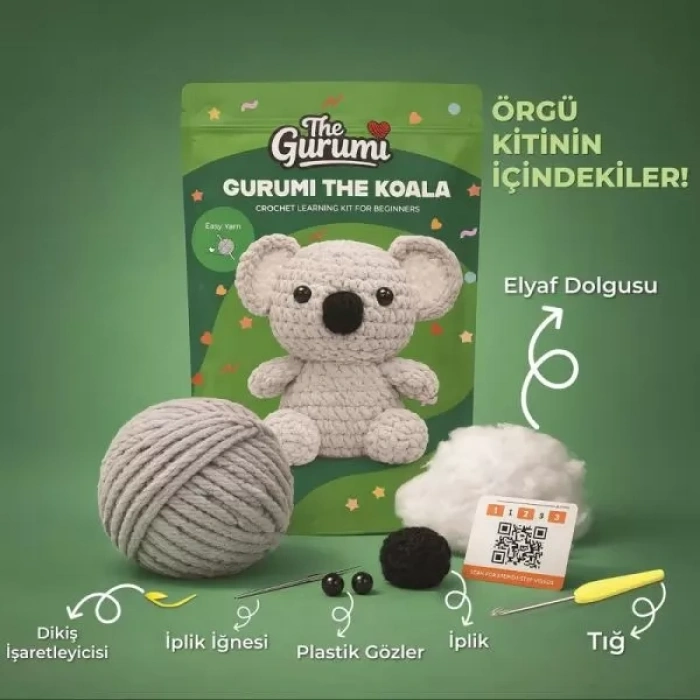 The Gurumi Koala Örgü Öğrenme Kiti (TG005)