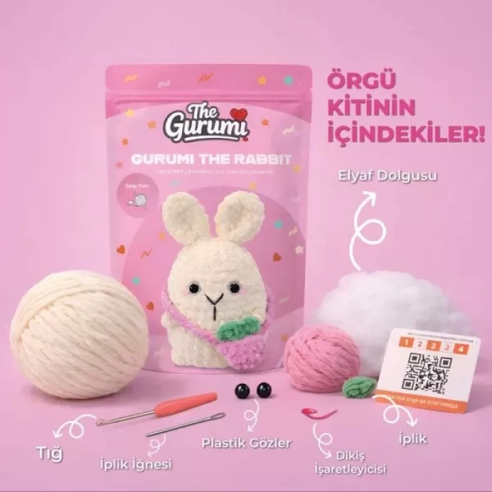 The Gurumi Tşan Örgü Öğrenme Kiti (TG003)