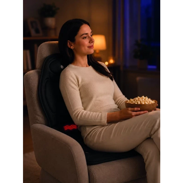 Titreşimli Isıtmalı Koltuk Tipi Masaj Minderi Ergonomik Tasarım