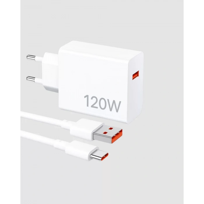 Turbo 120W Hızlı Şarj Cihazı Type-C Kablolu